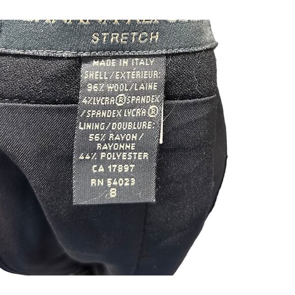 Banana Republic Black Wool Stretch Pencil Skirt Size 8 Made in Italy - Picture 3 of 6